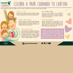 Celebra a papá cuidando tu cartera