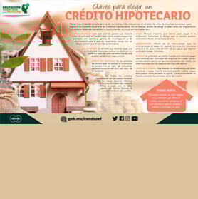 Claves para elegir un cre?dito hipotecario<br><br>