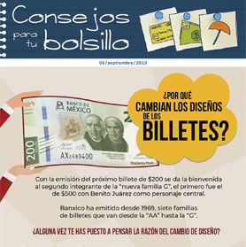 ¿Por qué cambian los diseños de los billetes?
