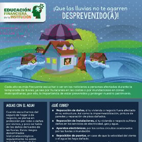 ¡Que las lluvias no te agarren desprevenido!