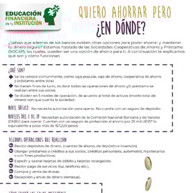 Quiero ahorrar pero ¿en do?nde?