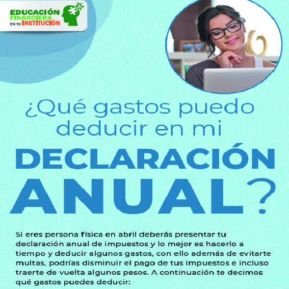 ¿Qué gastos puedo deducir en mi declaración anual?