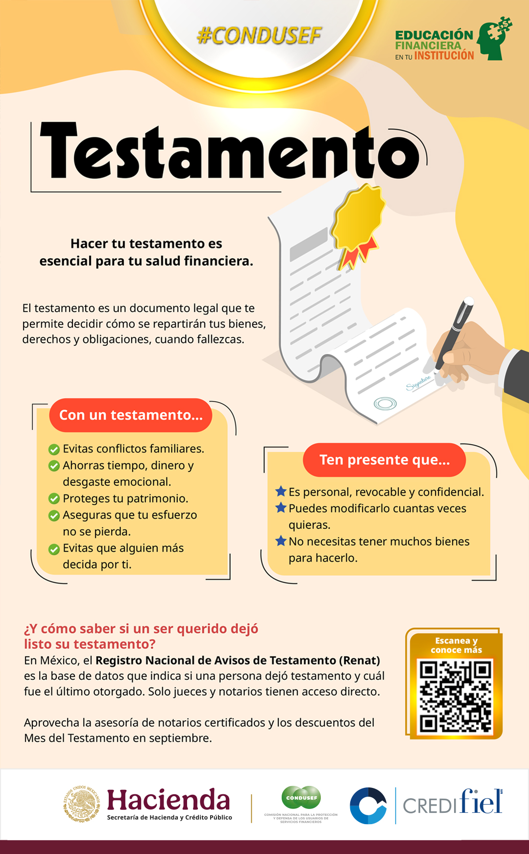 Septiembre: Mes del Testamento