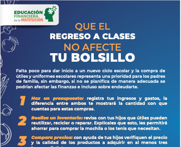 ¡Que el regreso a clases no afecte tu bolsillo!