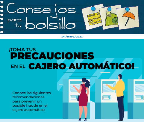 ¡Toma tus precauciones en el cajero automático!