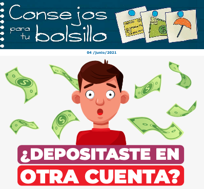 ¿Depositaste en otra cuenta?