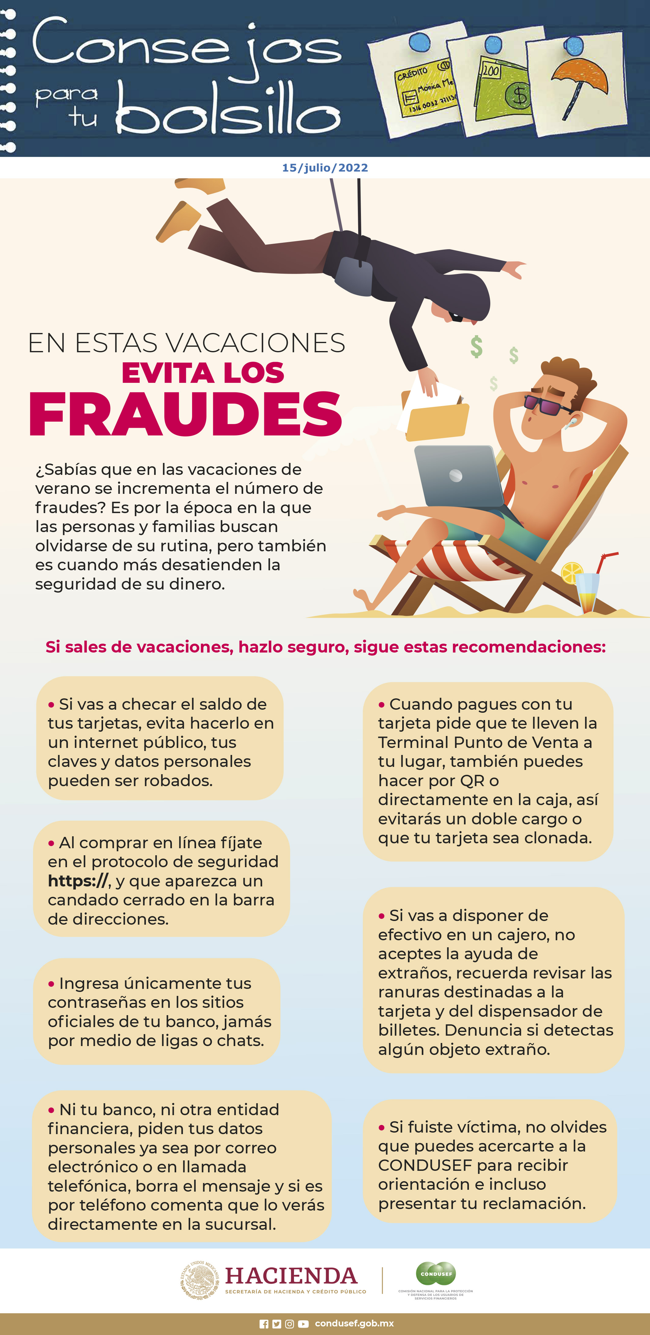 Estas vacaciones evita los fraudes