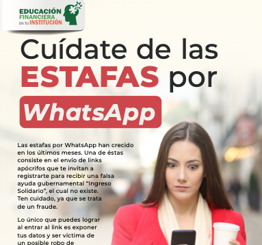 Cuídate de las estafas de WhatsApp