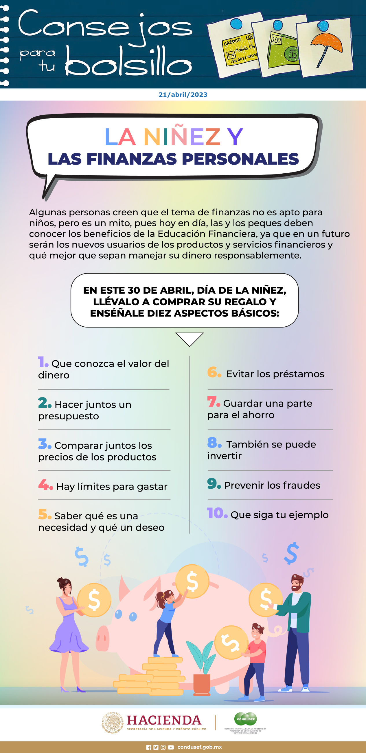 La niñez y las finanzas personales.