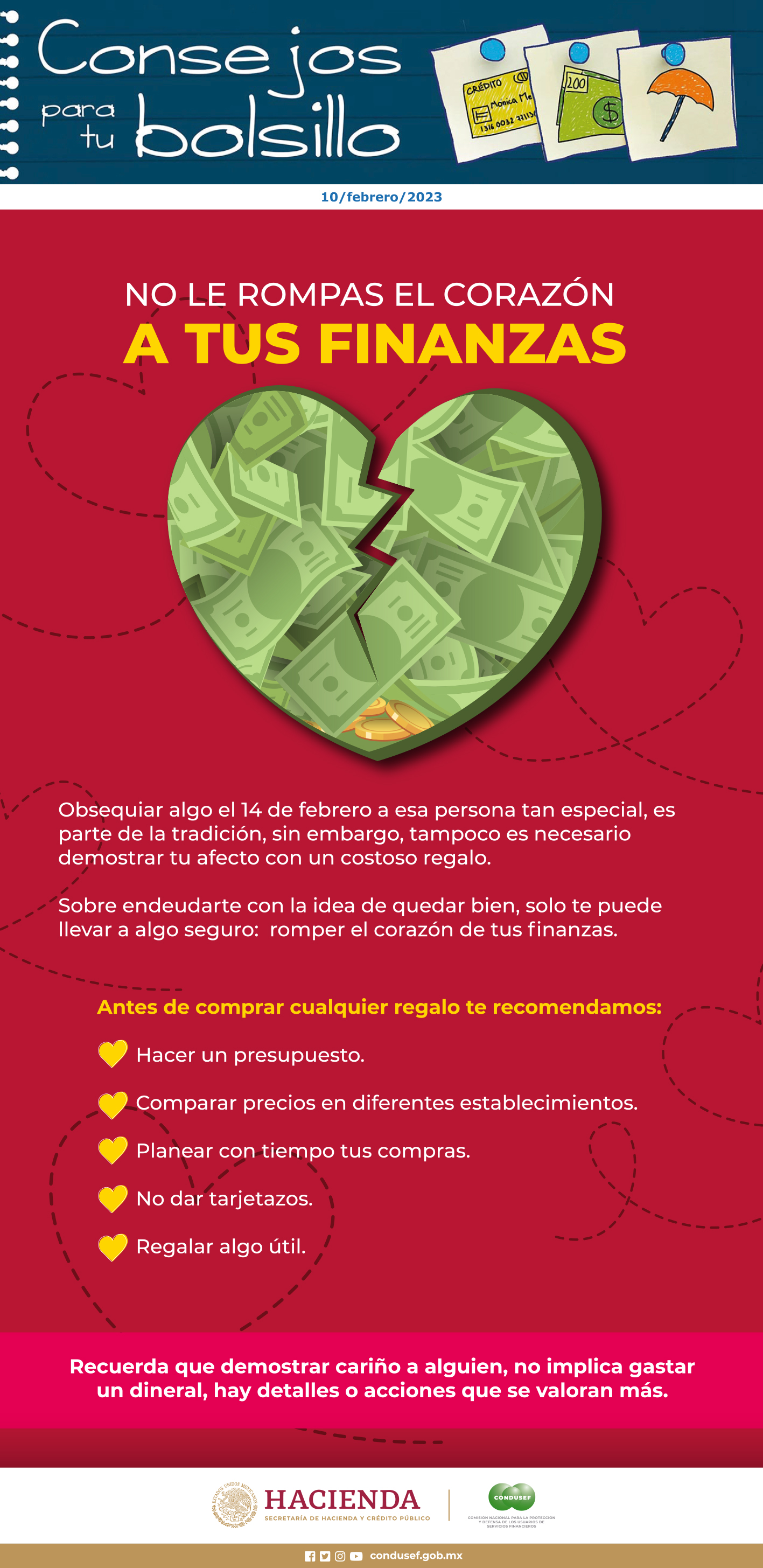 No le rompas el corazón a tus finanzas