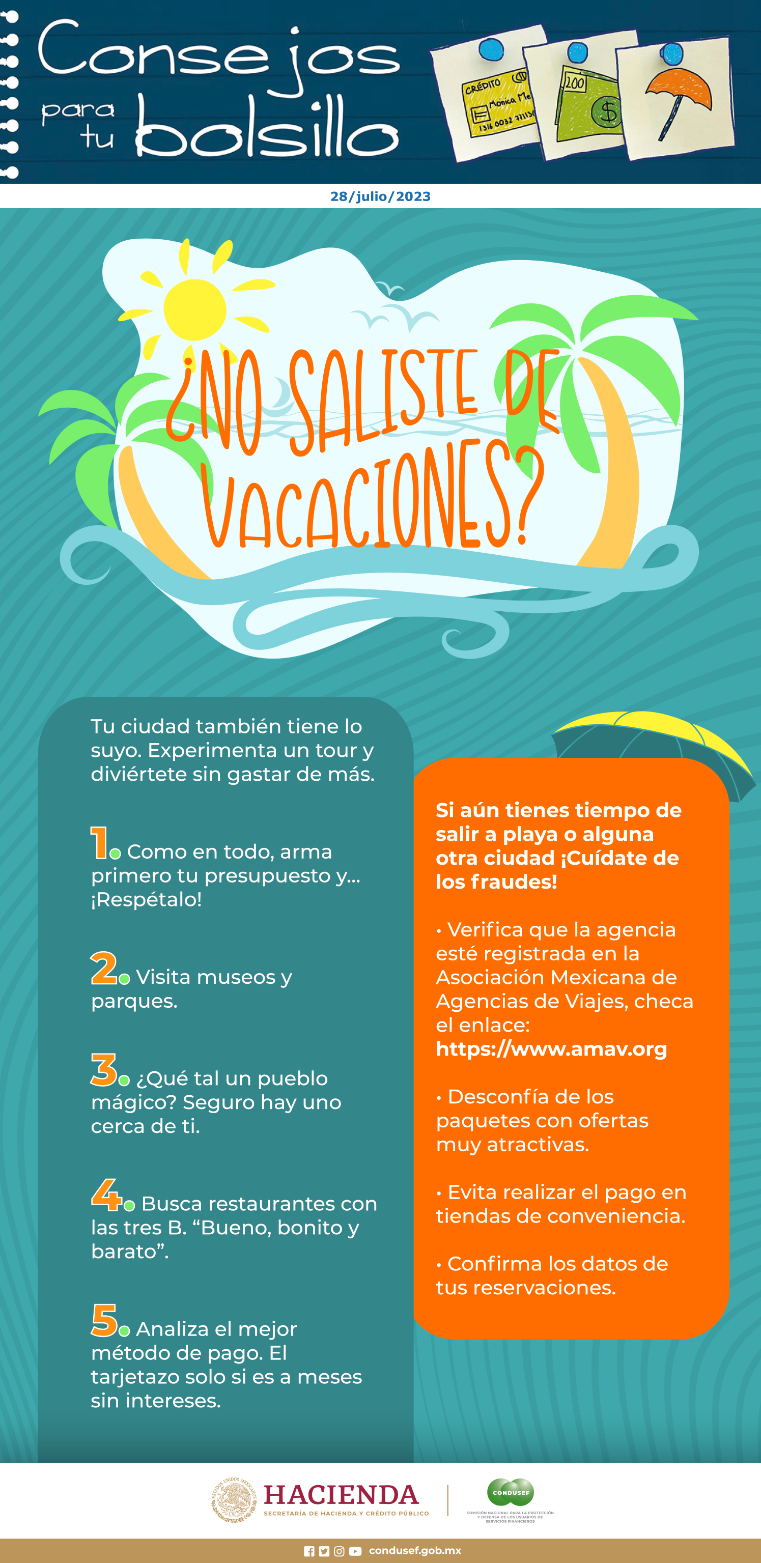 No saliste de vacaciones