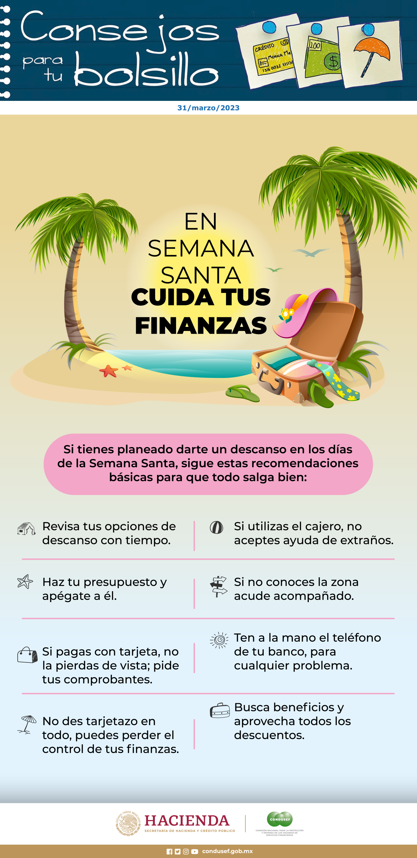 En Semana Santa cuida tus finanzas