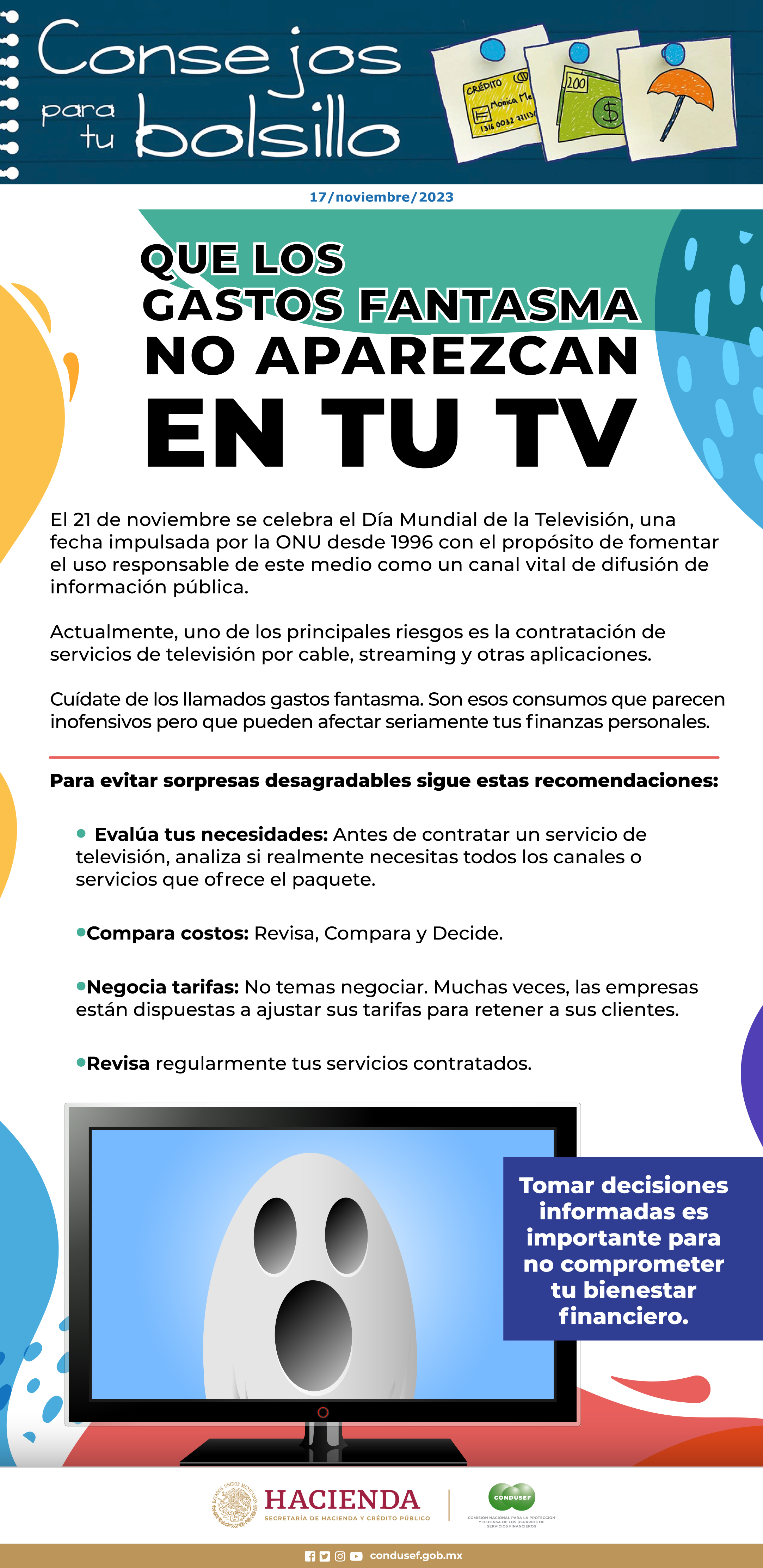 Que los gastos fantasmas no aparezcan en tu TV