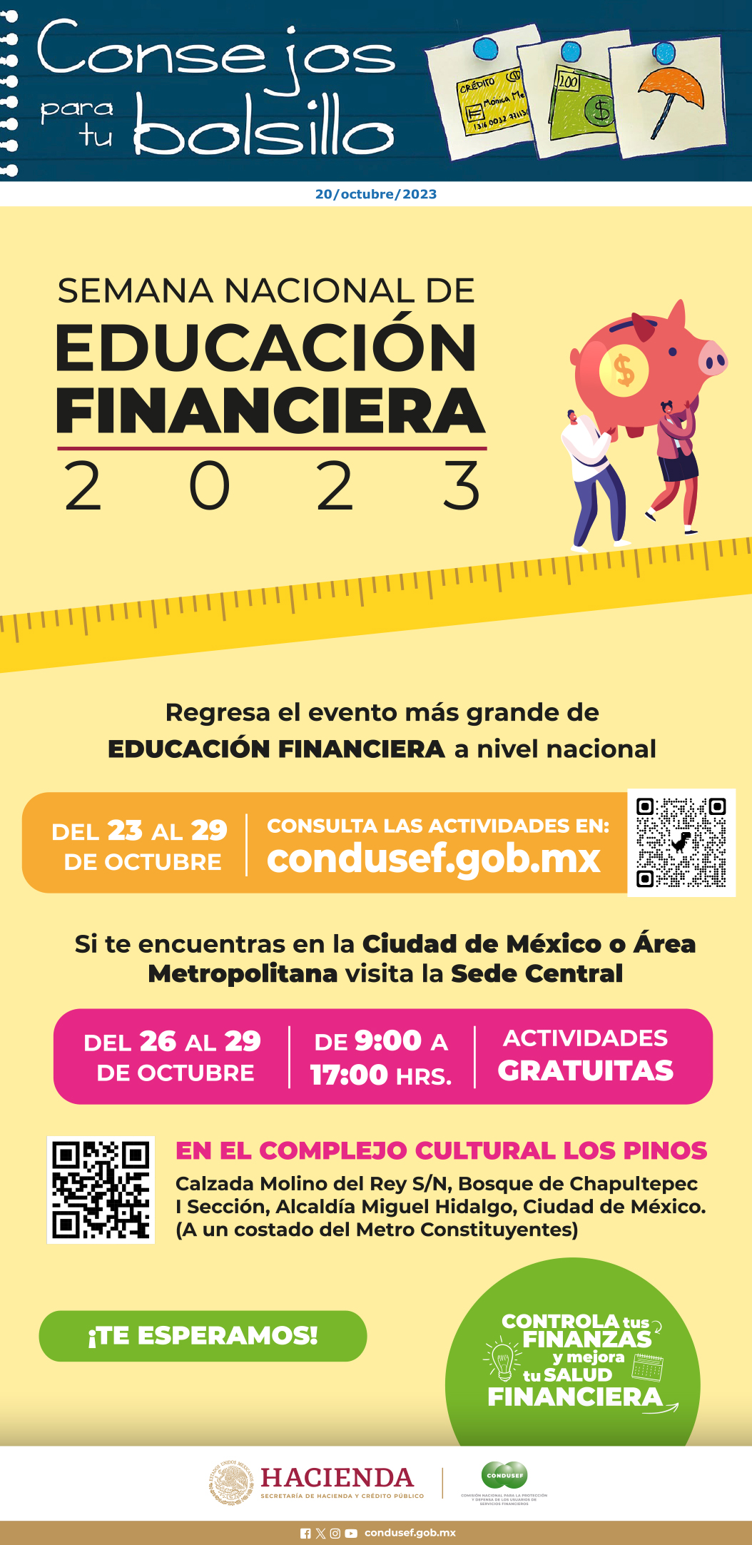 Semana Educación Financiera CONDUSEF 2023 