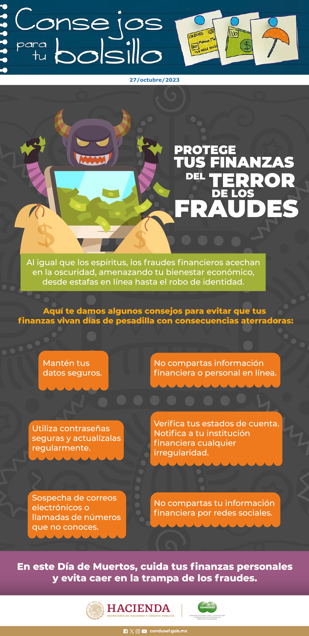 Protege tus Finanzas del terror de los fraudes