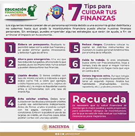 7 Tips para cuidar tus finanzas