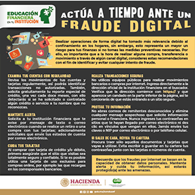 Actúa a tiempo ante un fraude digital