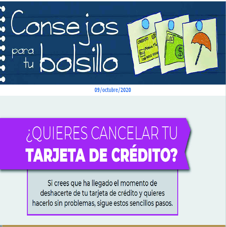 ¿Quieres cancelar tu tarjeta de crédito?