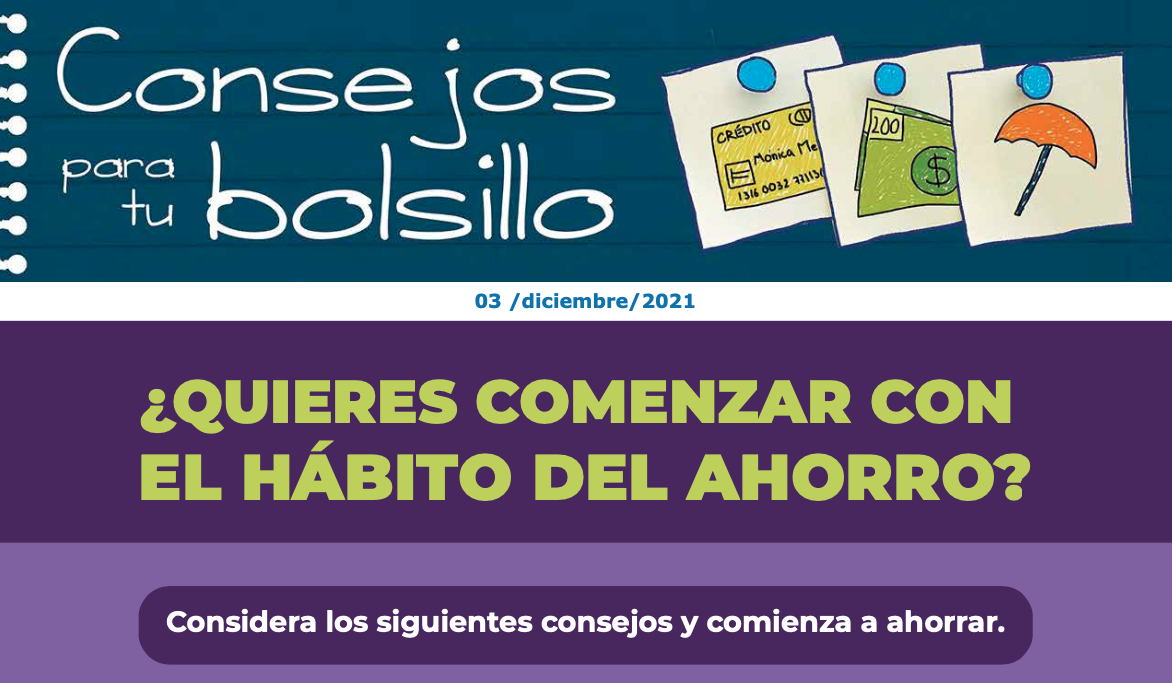 ¿Quieres comenzar con el hábito del ahorro?